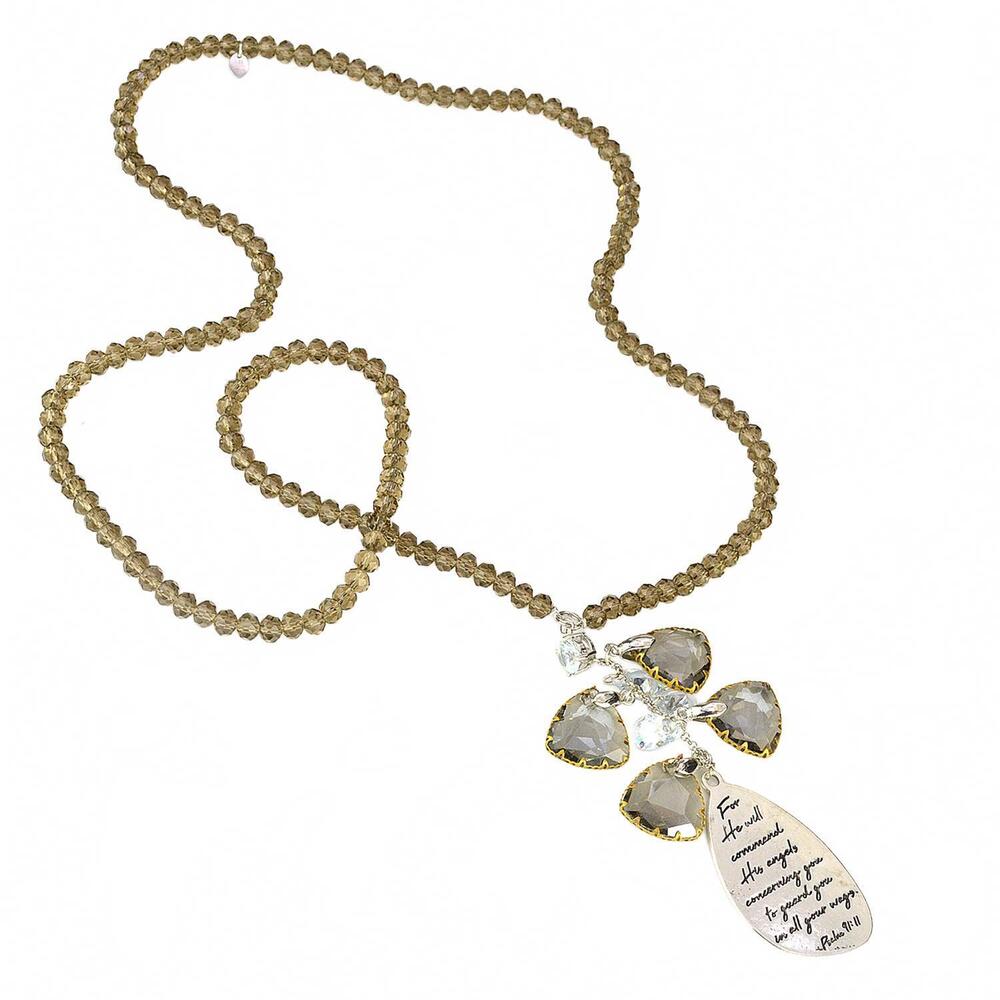 NEW GOOD WORKS women's angel necklace in multi